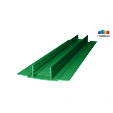 Профиль для поликарбоната ROYALPLAST HCP-D база зелёный 4-10мм 6000мм Профиль для поликарбоната ROYALPLAST HCP-D база зелёный 4-10мм 6000мм